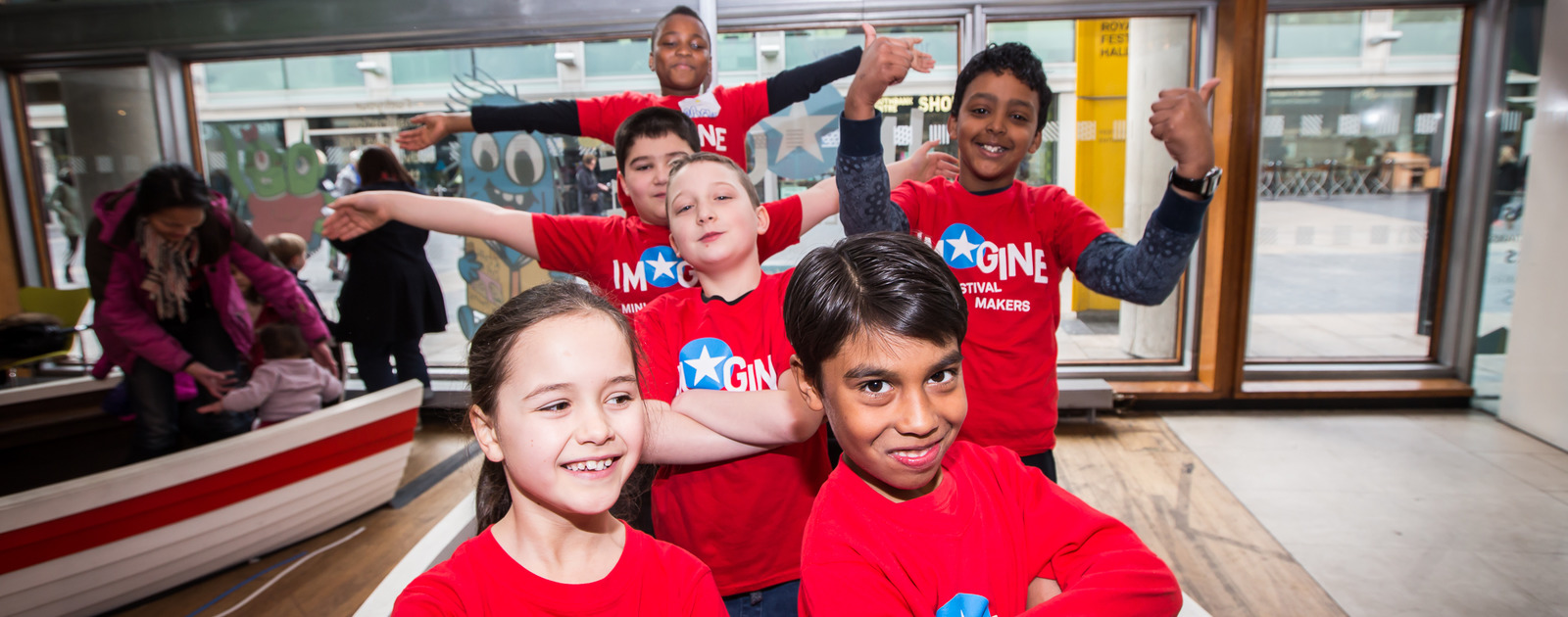 Atmos at Imagine Children's Festival Credit Victor Frankowski 2016 Children Standing in Boat at Imagine Children's Festival
