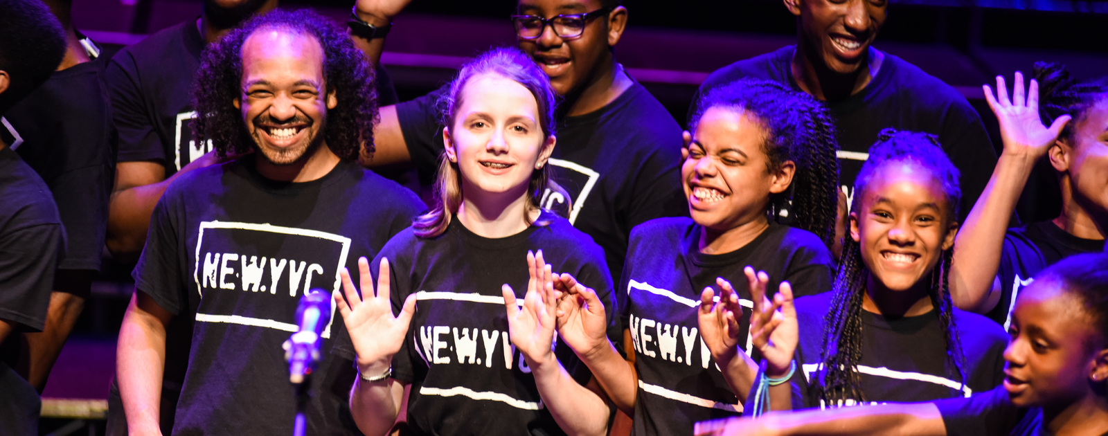 Peace in Every Voice Young singers on stage