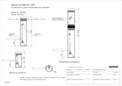 Upono pumpbrunn 150l, typedrawing (SE)