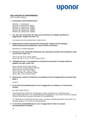 Prestandadeklaration (DoP in Swedish)