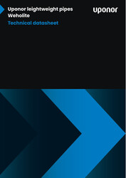 Uponor lightweight pipes Weholite. Technical datasheet (EN)