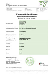UPONOR CER QetE FIT HYG HY CERT Z-401007-25-HY102 DE DE