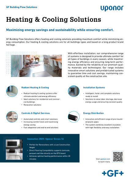 Heating and cooling | Uponor