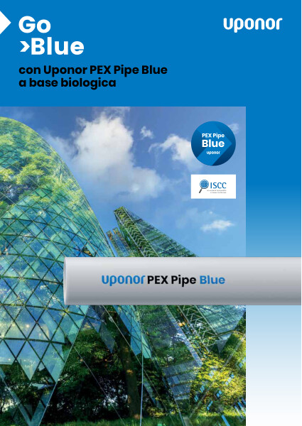 Uponor PEX Pipe Blue a base biologica