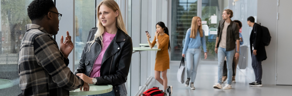 Students in conversation