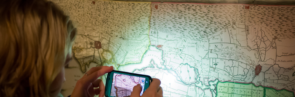 Maps in the museum Allard Pierson