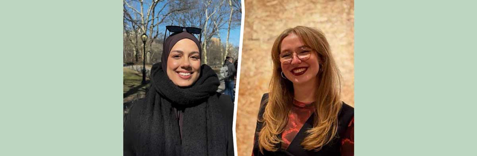 Honoursstudenten master Geneeskunde Ibtissame en Johanna