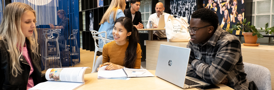 Students at the Career Centre