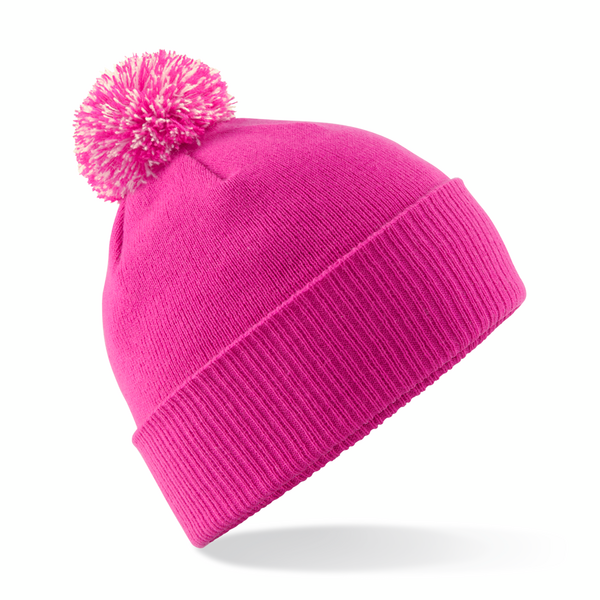 Beechfield B450 Fuchsia/Off White turn-up Beechfield B450 Fuchsia/Off White turn-up