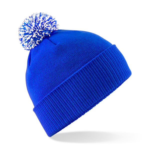 Beechfield B450 Bright Royal/White turn-up Beechfield B450 Bright Royal/White turn-up