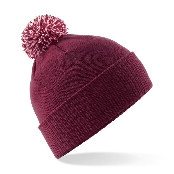 Beechfield B450 Burgundy/Off White turn-up Beechfield B450 Burgundy/Off White turn-up