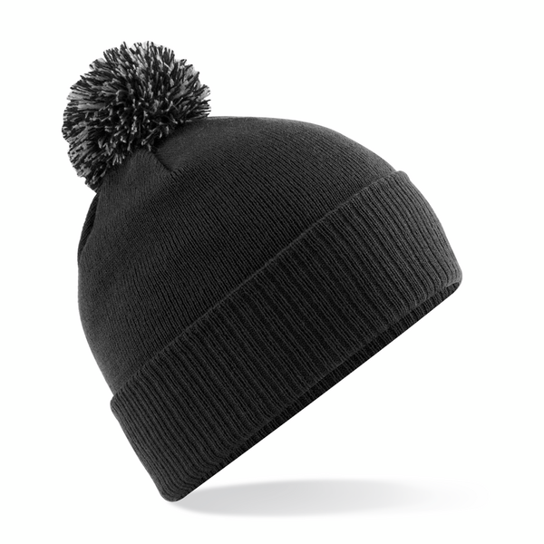 Beechfield B450 Black/Graphite Grey turn-up Beechfield B450 Black/Graphite Grey turn-up