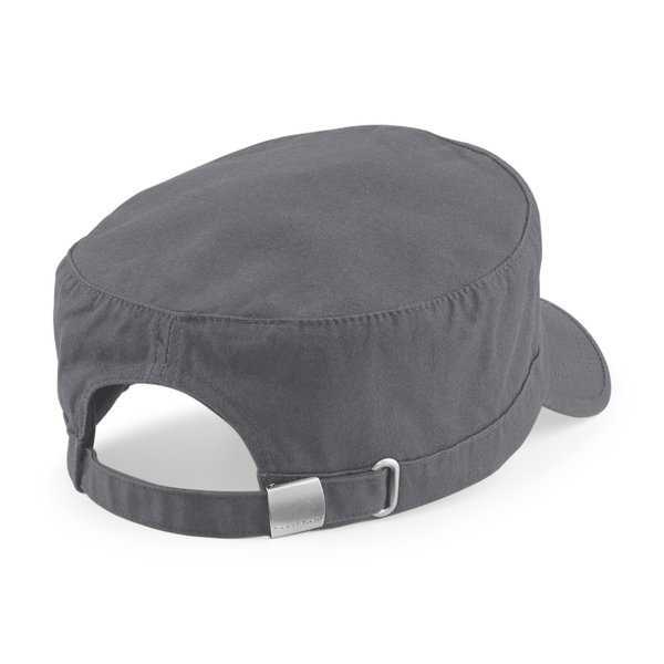 Beechfield Unisex B034.Peb Army Cap - Il Berretto Militare In Puro Cotone, Comodo E Resistente. Regolabile Con Fibbia, Perfetto Per Ogni Occasione. Taglia Unica, Colore Nero.