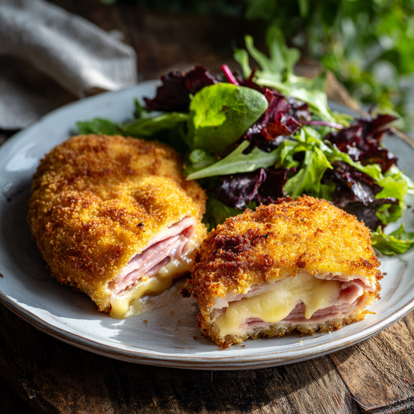 Homemade cordon bleu with Beaufort cheese and panko breadcrumbs-Cordon bleu maison au beaufort et chapelure panko.tif