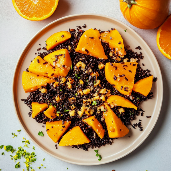 Salade de riz noir, potimarron et orange_Cauliflower with Soy Sauce and Butternut Squas