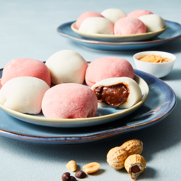 Red bean, peanuts and chocolate mochis_Mochi aux haricots rouges cacahuète et chocolat_1_1