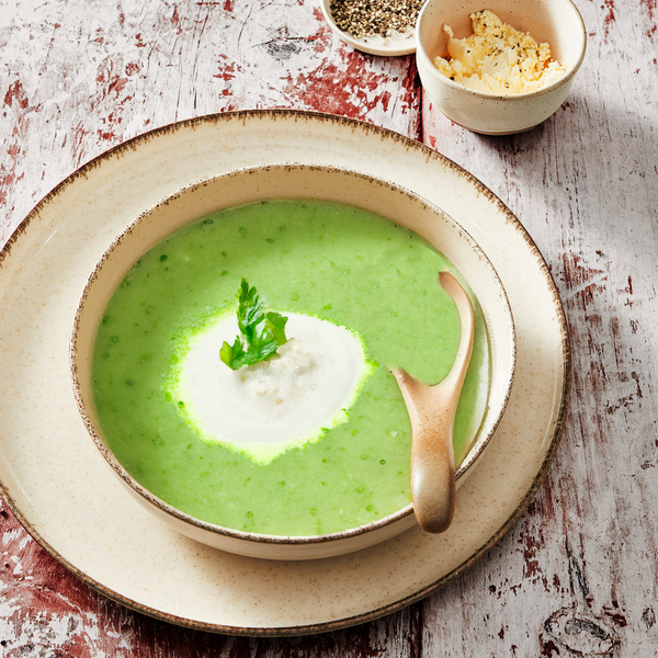 Soupe de courgettes et ricotta_Zucchini and mint ricotta soup