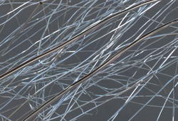 Nanofibers, 3D illustration. A novel class of materials generated from different polymers with high potential in biomedical applications, biosensing, tissue engineering, drug delivery and other