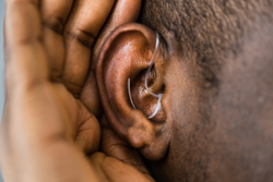 Hearing Aid And Audiology. Handicap And Disability Aid