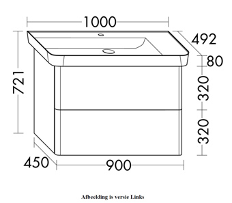 WAST.MEUBEL 2L.WT=R.100CM GLW