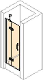 ZWAAIDEUR-L NIS 90X190 ZILV/H