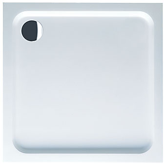 DOUCHEBAK 80X80X6CM WIT