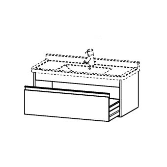 ONDERBOUW 100X41 1-LAD.GRAPHIT