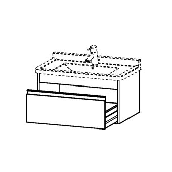 ONDERBOUW 80X41 1-LAD.GRAPHIT