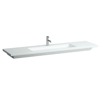 WASTAFEL 180X48CM Z/KRG WIT