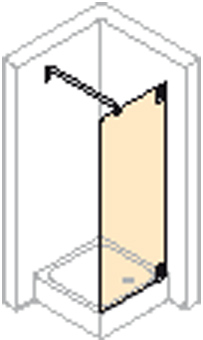 ZYWAND-L+2XSTEUN 90X200 CHR/H