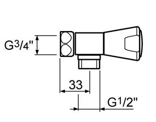LINTRA 2 Stück Duscharmatur Adapter Verstellbar, Messing
