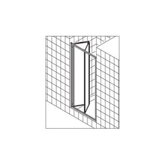 VOUWDEUR 90X185 MZILV/HELD+