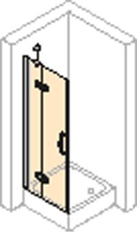 ZWAAIDEUR-L ZYW. 80X190 ZILV/H