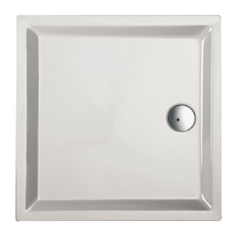 DOUCHEBAK 90X90X4CM WIT