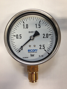 Wildkamp Manometer Rvs manometer Econ kast RVS 100mm | Manometers | Meetapparatuur ...