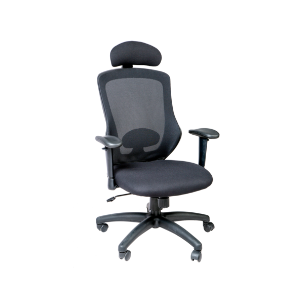 Sakemata Black Task Chair With Arms Staples Carder Mesh Office